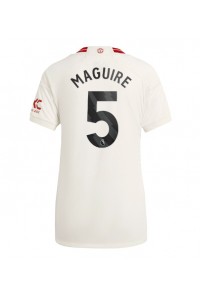 Manchester United Harry Maguire #5 Jalkapallovaatteet Naisten Kolmaspaita 2023-24 Lyhythihainen